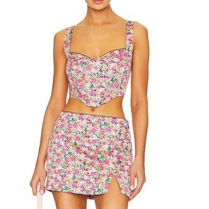 For Love & Lemons Top and Skirt SET 🍋